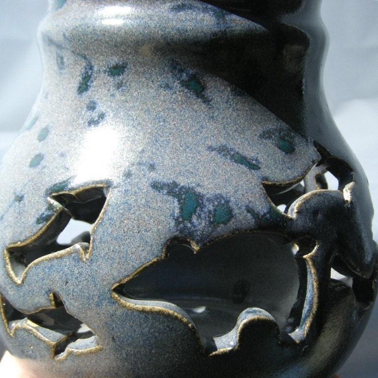 Bear Luminary with Salmon Fish