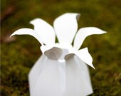 make your own LILY paper flower wedding favor box -  COMPLETE kit for 10-count DIY boxes