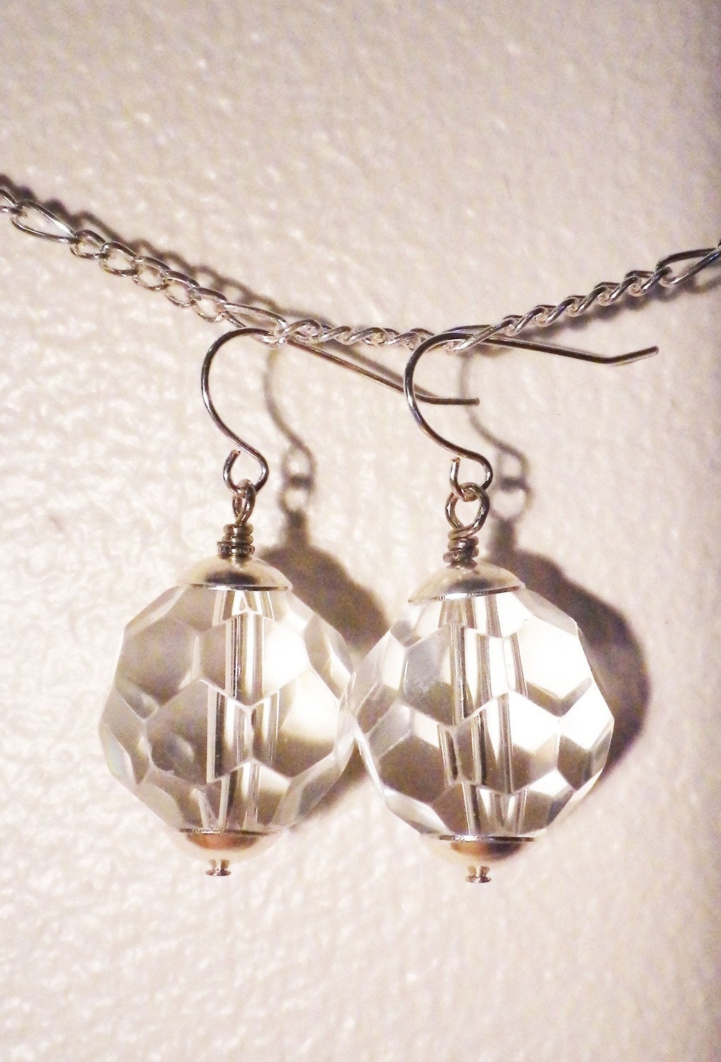 Glass Disco Ball Earrings