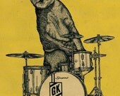 GROOVY LION  11x15.25 print signed and numbered