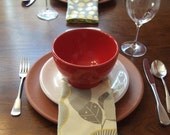 Silver Spoon Napkin Set