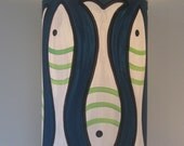 Rock Fish Pendant Lamp. Perfect for the reading nook in your lakeside cottage.
