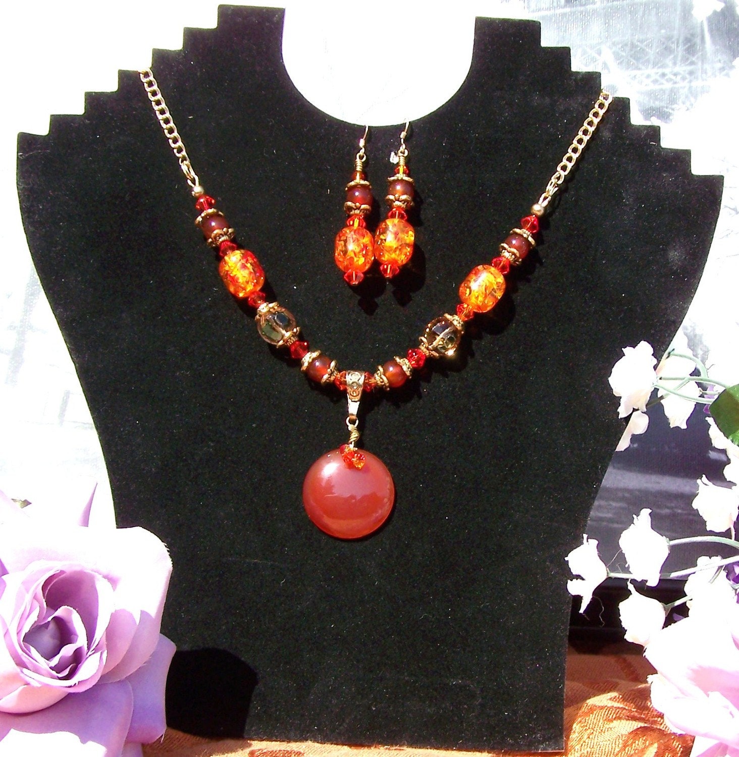 Fire-Goddess Necklace Set - Free Shipping