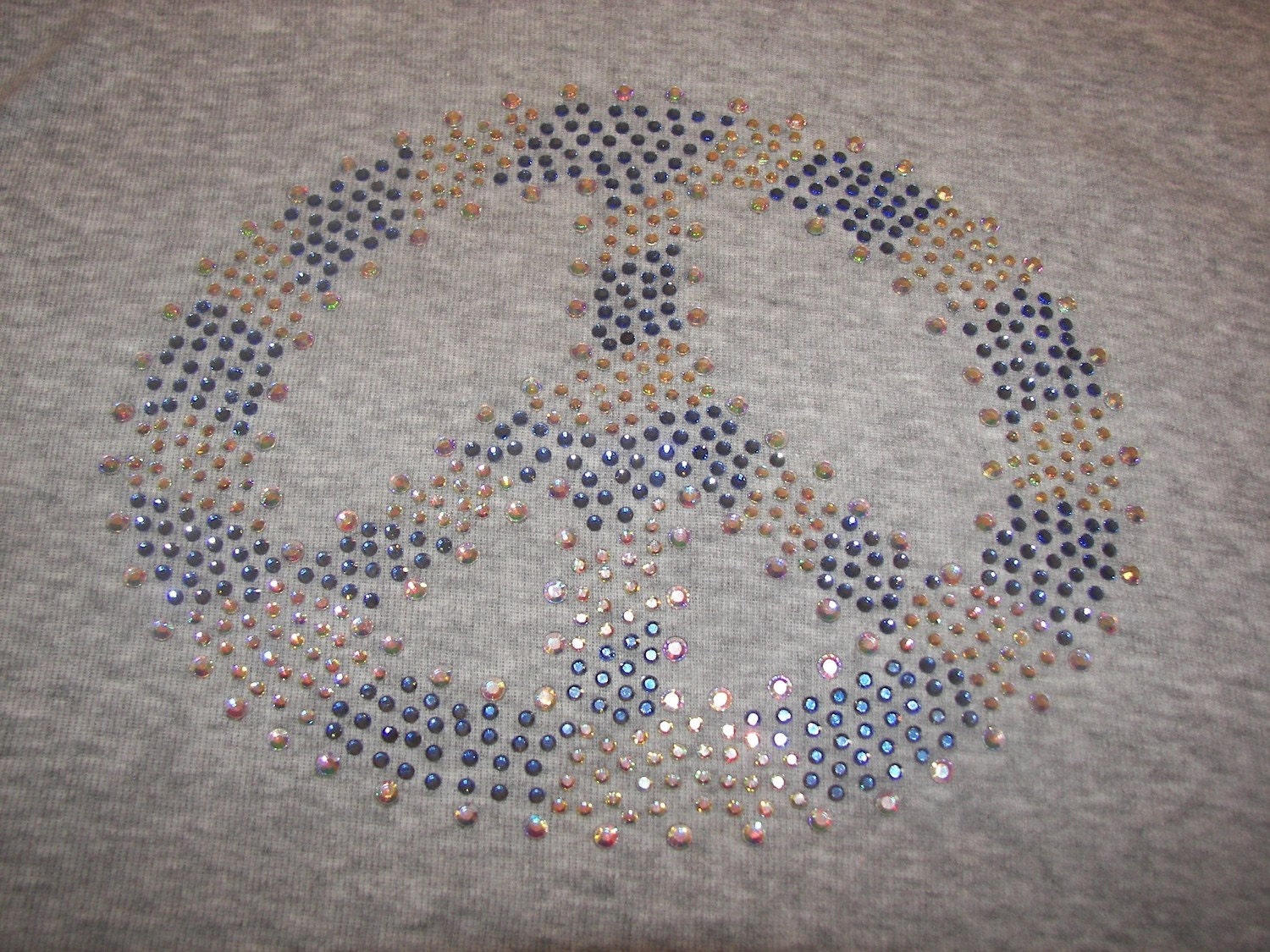 Custom PEACE Crystal Tee- You choose the colors