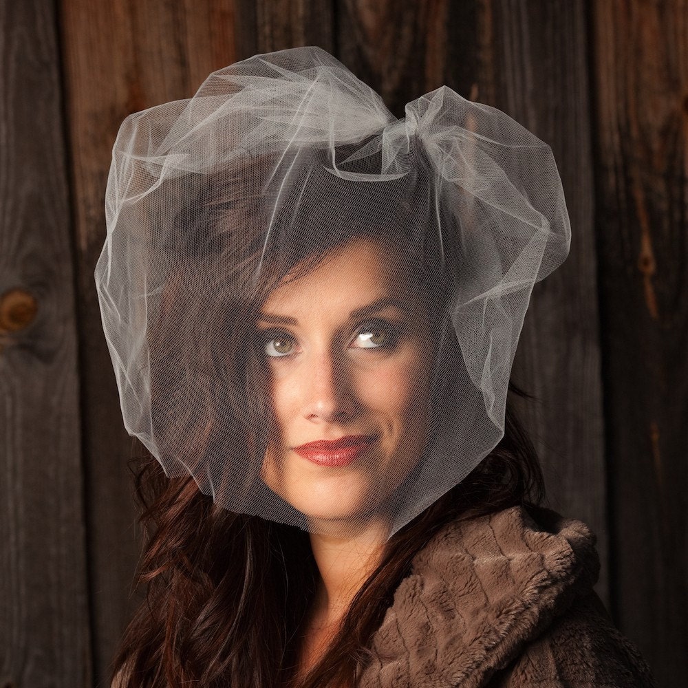 tulle birdcage veil