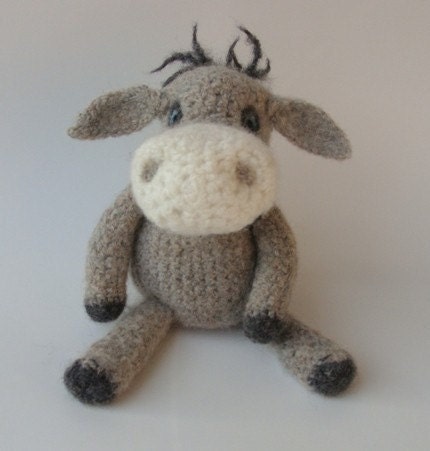 PATTERN... Crochet and Felted Donkey PATTERN