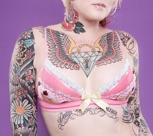 Pink Gingham Cupcakes Soft Cup Bra - Pick Your Size - Handmade Vegan Bridal