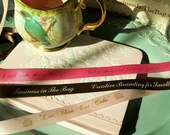 Custom Personalized 5/8" wide Double Faced Satin Ribbon - 10 yards printed
