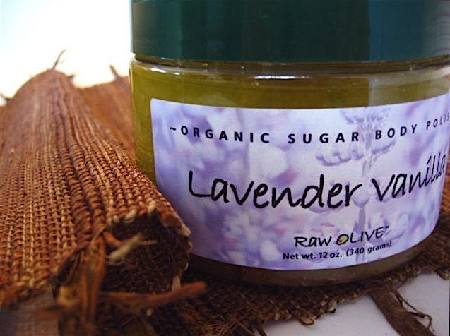 Lavender Vanilla Organic Sugar Scrub