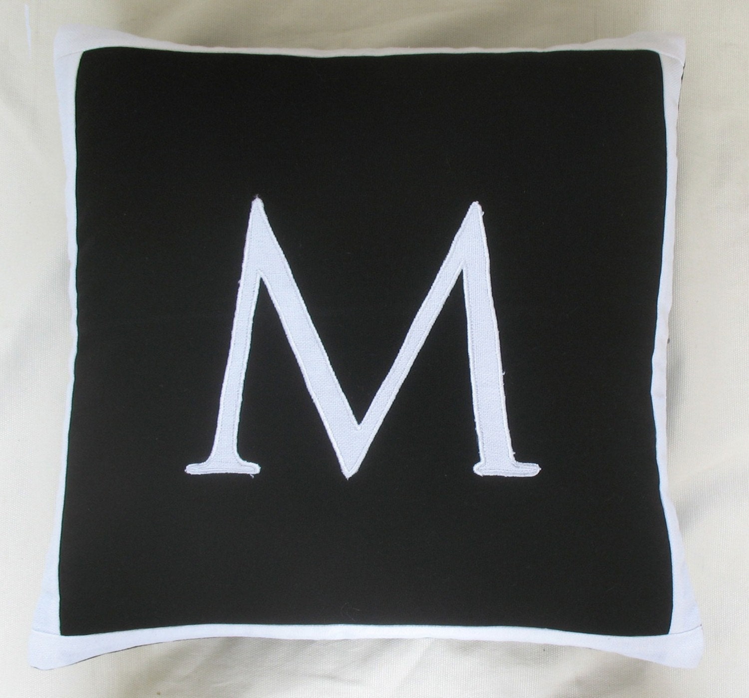 Alphabet- Word monogram pillows  Custom Made-18 inch  throw cushions - letter, color can be changed