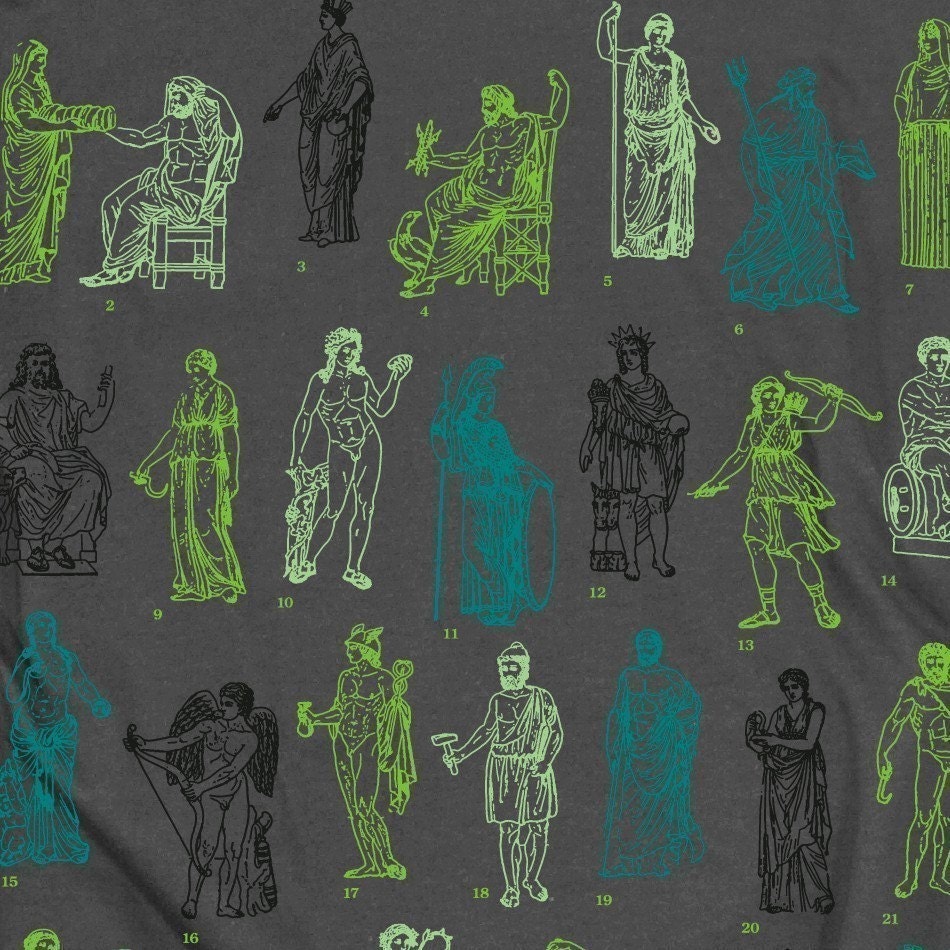 Religion Tshirt Greek Mythology t-shirt Vintage History Graphic tee MENS shirt S M L XL XXL