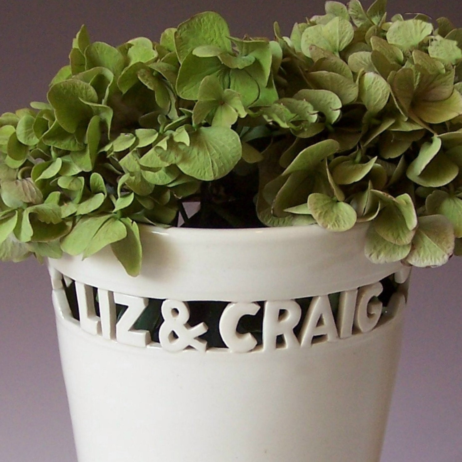 Personalized Wedding Gift - Heirloom Vase - Anniversary, Commitment Ceremony