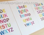 SALE Buy 1 get 1 FREE  -  colorful all case alphabets, numbers, days and periods for children nursery arts - free shipping PDF File