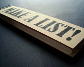 Make A List Upcycled Lined Paper Notebooks- set of 4 Special Price