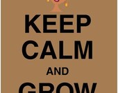 Keep Calm and Grow A 'Fro Poster Print