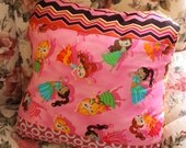 RETRO BELLY DANCER kitsch cushion pillow