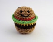 OMG Mini Cheeseburger Plush Keychain