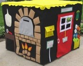 Pizza Parlor, Card Table Playhouse, Personalized, Custom Order