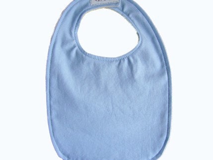 CLEARANCE -Organic Baby/Toddler Bib - Baby Blue