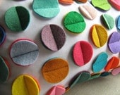 Multi- Color Rainbow Felt Disc Pillow - dedeetsyshop