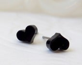 Little Black Heart Earrings