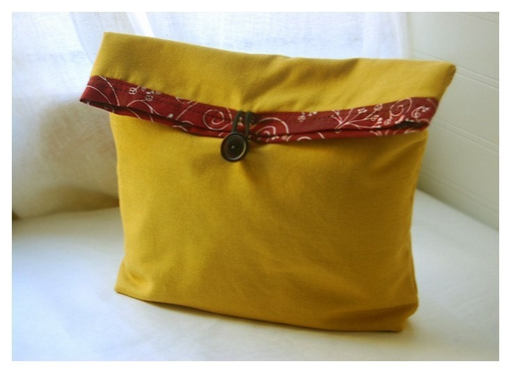 gold bag purse Mustard Linen Blend Handmade Pouch Clutch Flat Bottom Padded Kindle Make Up Travel Gadget Bag tagt team