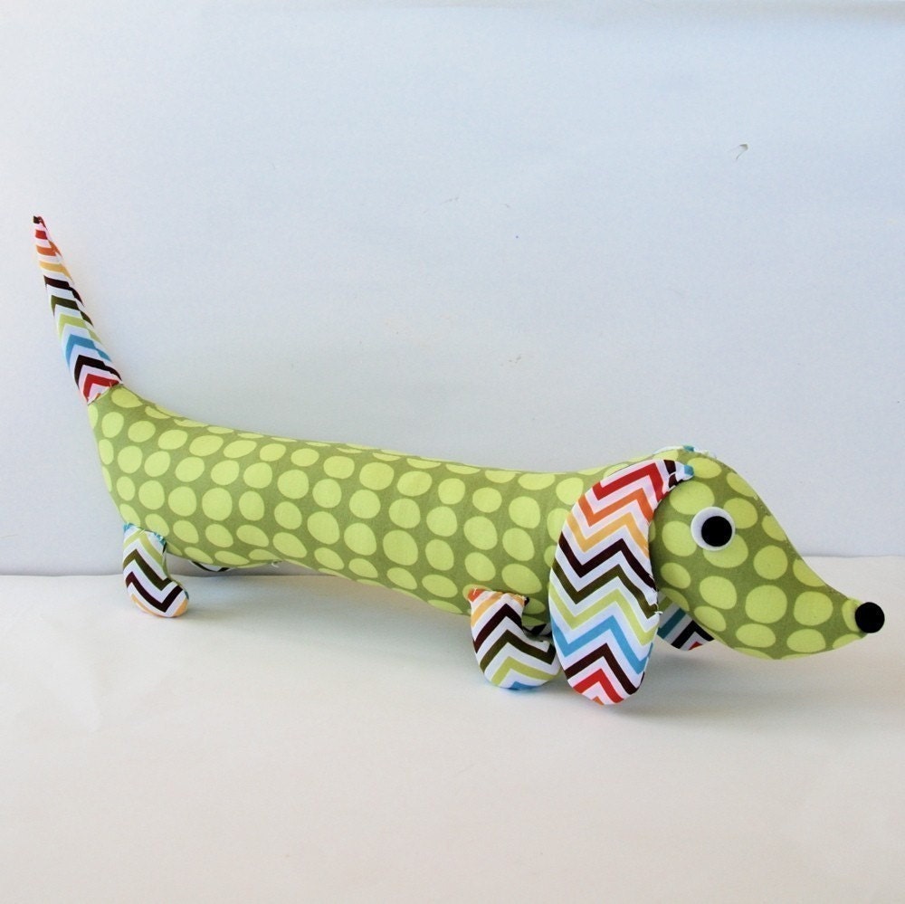 Stuffed Weiner Dog Plush Dachshund ENZO