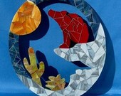Howl At The Moon - Mosaic Wall Hanging