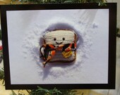 Pack of 5 Mr. Toastee Snow Angel Postcards - With Envelopes