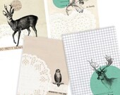 Forest Set- Digital PDF ACEO Tags for Download and Print