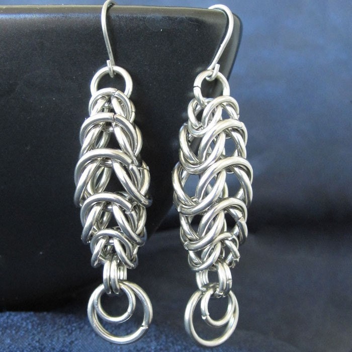 Earrings - Ascending Descending Box Fish
