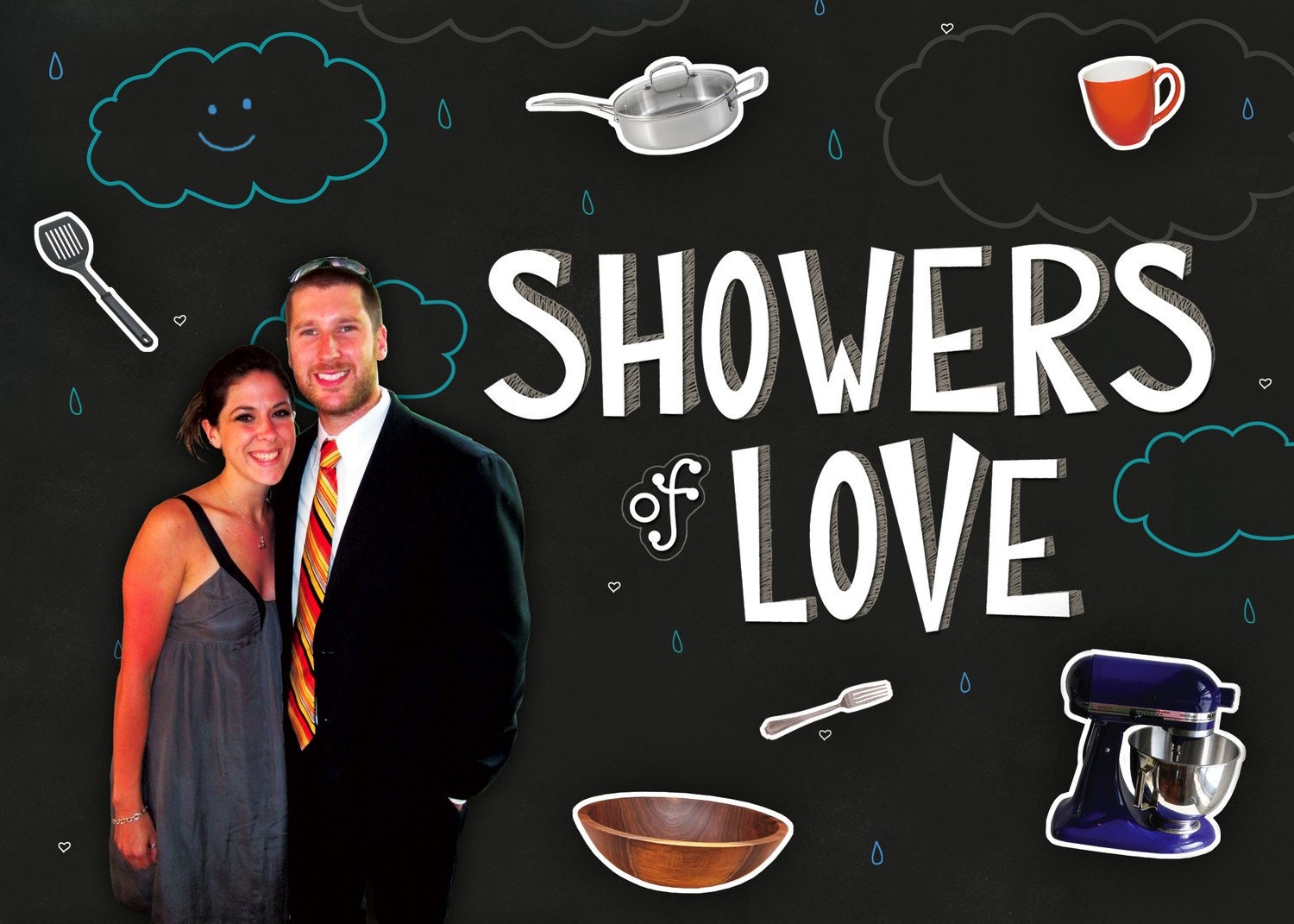 Wedding Shower Invite - Stickers