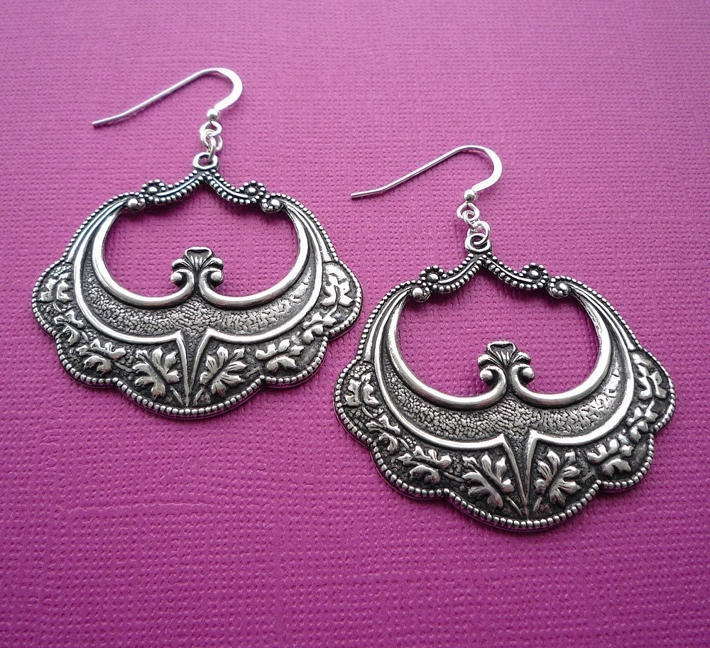 luxe silver hoops