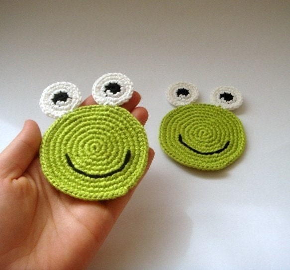 Frog coasters (set of 2) all natural - eco friendly