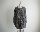 Vintage Breli originals gold floral mini dress.