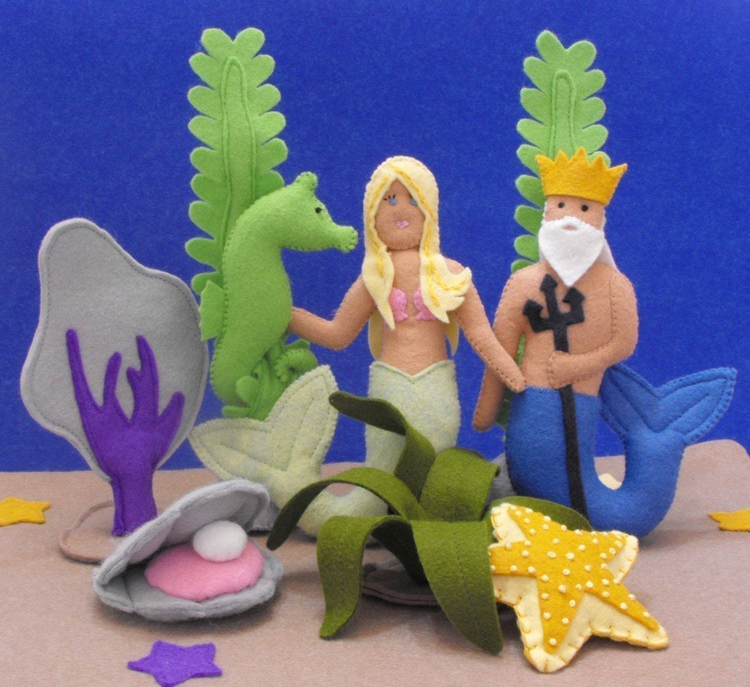 NEW - Under Sea Adventure Tote PDF Pattern (Mermaid, Neptune and Accessories)