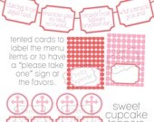 Printable Baptism Party Package - Customizable