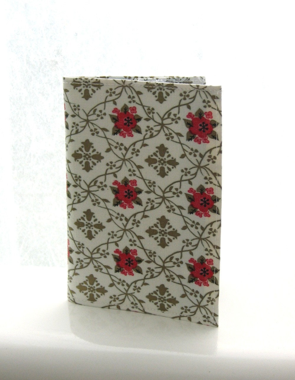 French Wallpaper Handmade Oilcloth Passport Cover