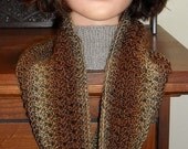 Hand Knit Women's Tube Scarf - Free Shipping