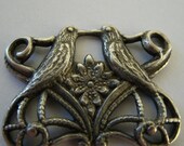 3pcs Silver  Plated Stamping Love Birds