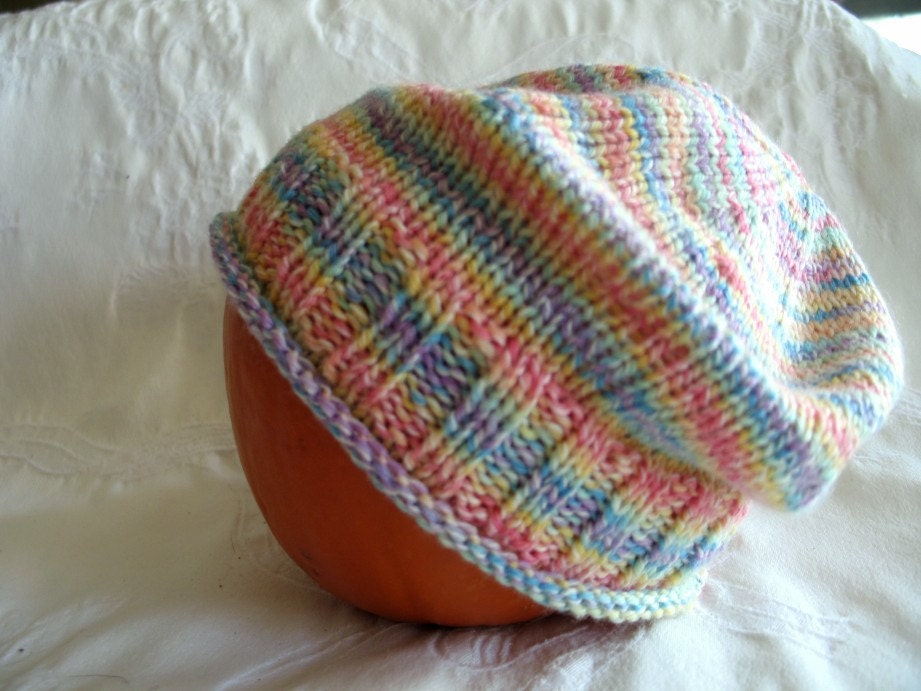 Gentle Rainbow SLOUCH  HAT - Baby sized