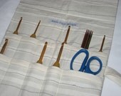 Crochet Hook Roll, Pinstripe