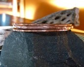 Set of 3 Copper Bangle Bracelets Size Large, hand forged