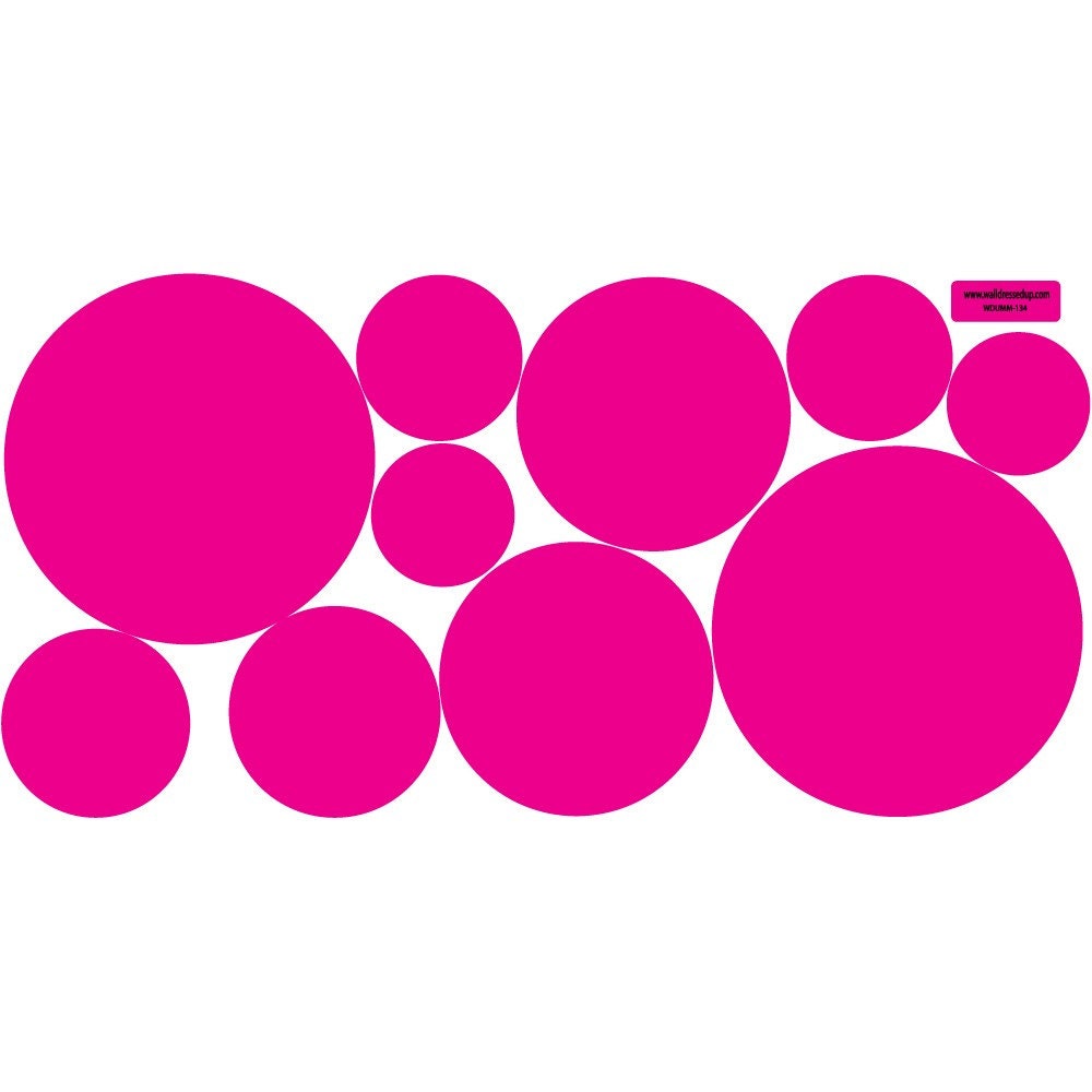 Pink Dots Wall Decals Repositionable