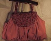 Sassy red gathered yoke bag