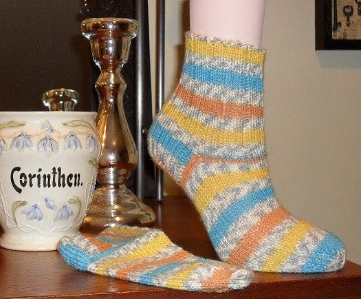 Hand Knit Socks - Free Shipping