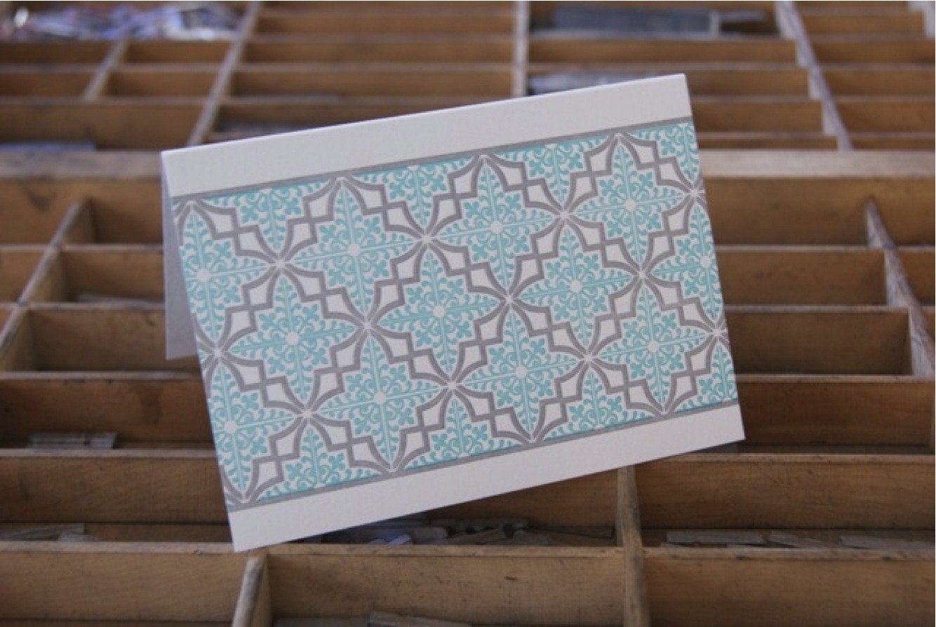 Casablanca letterpress notecards