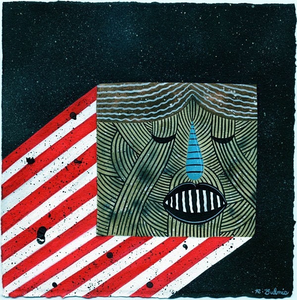 See The Stars 1 original acrylic & ink painting