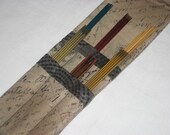 Sock DPN Needle or Crochet Hook Wallet, magnetic, long, Postcard