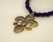 Hammered Fleur de Lis and Black - Pick Your Color